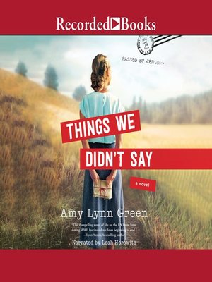 cover image of Things We Didn't Say